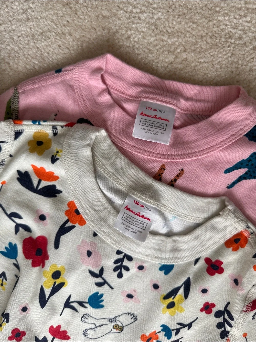 Pair of Hanna Andersson Girls Pajamas